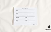 Tool: Printable Emergency Contact & Responsibility Sheets